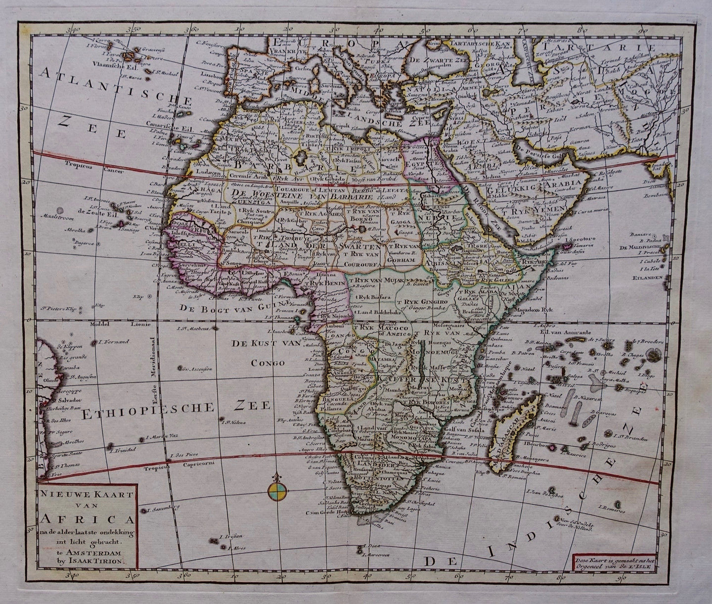 Afrika Africa - I Tirion - 1753