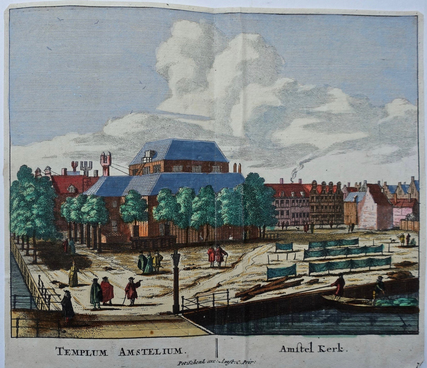 Amsterdam Amstelkerk - P Schenk - ca. 1708