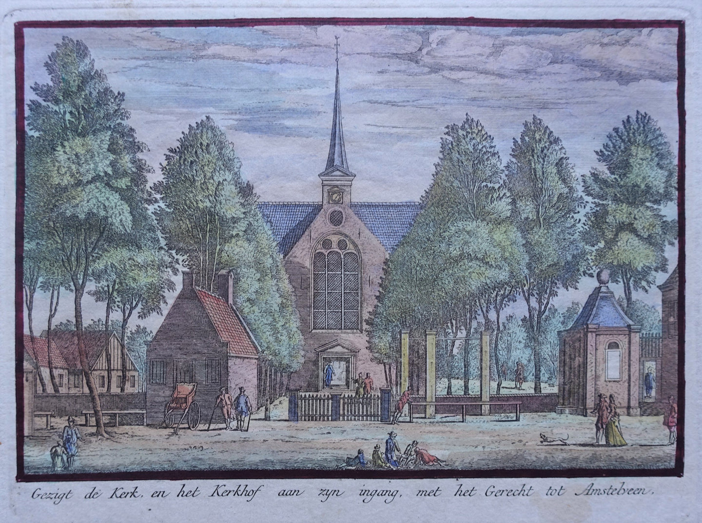 Amstelveen Kerk - naar A. Rademaker - circa 1770
