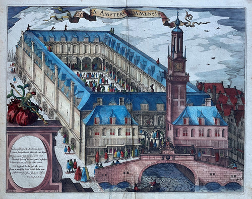 Amsterdam Beurs - WJ Blaeu / L Guicciardini - 1613