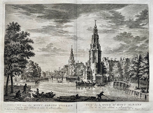 Amsterdam Montelbaanstoren Oude Schans - P Fouquet - 1783