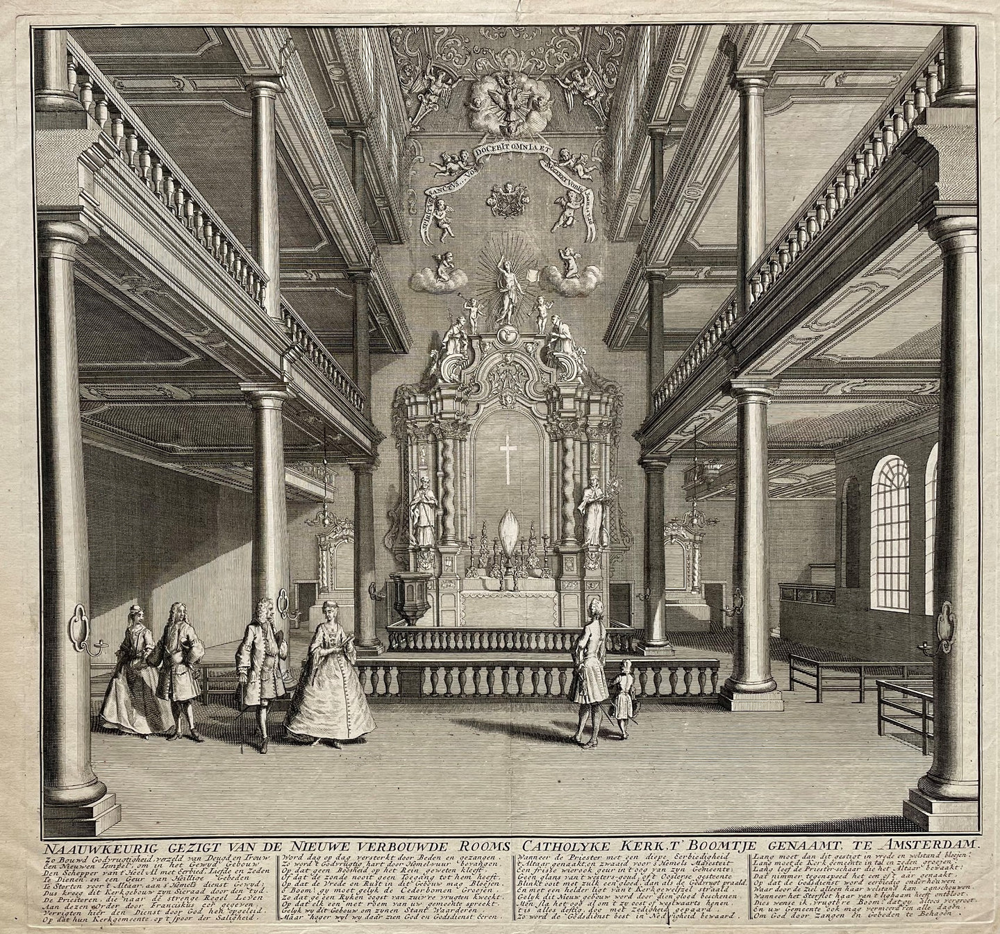 Amsterdam Kalverstraat Rokin Interieur Rooms Katholieke schuilkerk Het Boompje - 1730