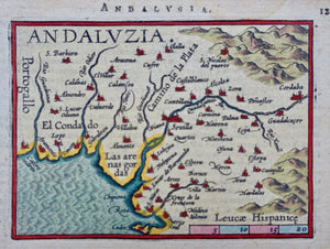 Spanje Andalusië Spain Andalusia - A Ortelius / JB Vrients - 1601