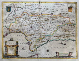 Spanje Andalusië Spain Andalusia - W en J Blaeu - 1642