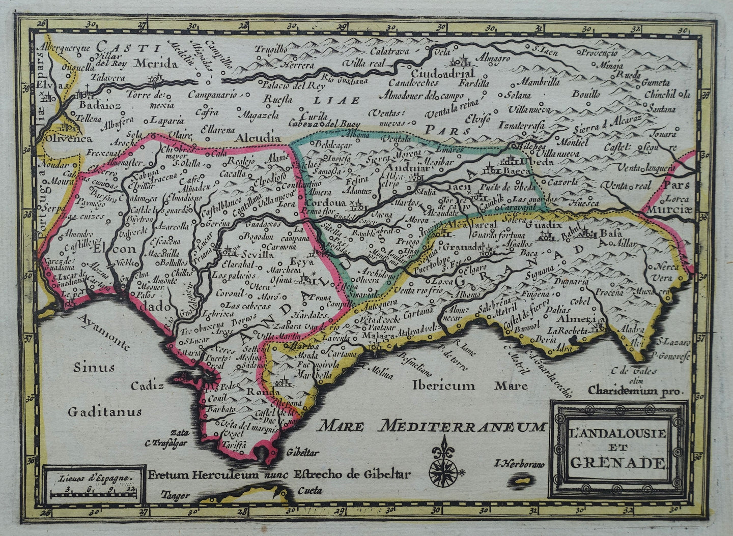 Spanje Andalusië Spain Andalusia - Pieter van der Aa - circa 1714