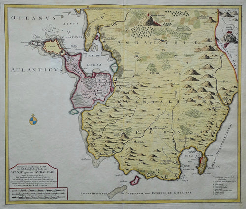 Spanje Andalusië Spain Andalusia - R & J Ottens - ca 1735