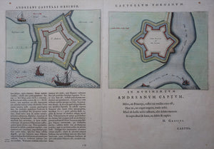 Heerewaarden Fort Oud Sint-Andries Fort Nassau - J Blaeu - 1649