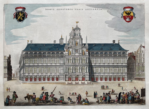 België Antwerpen Stadhuis Belgium Antwerp City Hall - J Blaeu - 1649
