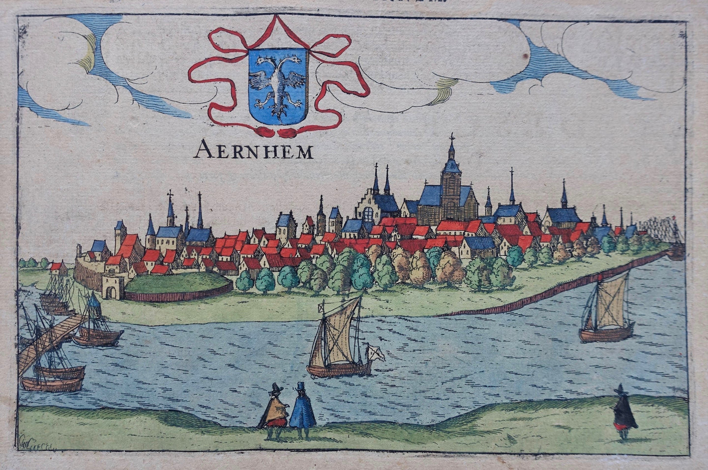 Arnhem Profielgezicht - J Jansz / L Guicciardini - 1613