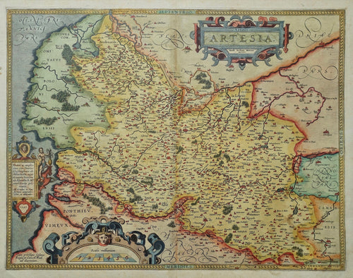 Frankrijk Artesië France Artois - A Ortelius - 1587