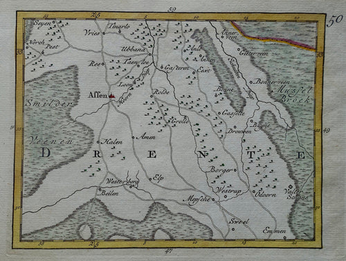 Drenthe regio Assen / Beilen / Emmen - C en JC Sepp - 1773