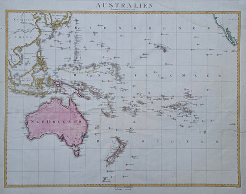 Australië Nieuw Zeeland Indonesië Pacific Australia New Zealand Indonesia - CH Hartmann - 1824