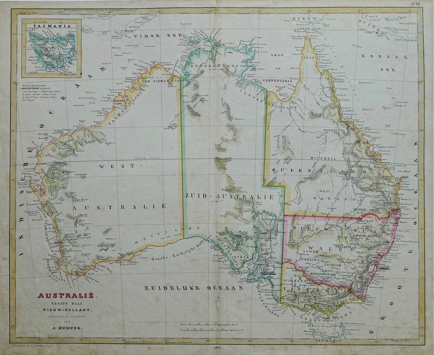 Australië Australia - J Kuijper - 1864