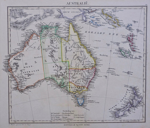 Australië Nieuw-Zeeland Australia New Zealand - D Heyse / O Petri - 1852