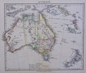 Australië Nieuw-Zeeland Australia New Zealand - D Heyse / O Petri - 1852