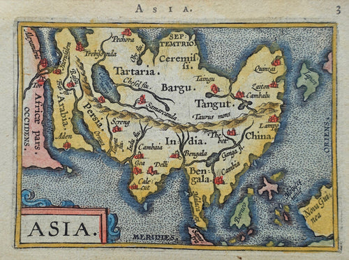 Azië Asia - Abraham Ortelius Johann Baptist Vrients - 1601