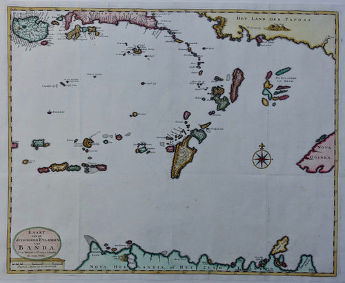Indonesië zuidoostelijke Banda-eilanden Noord-Australië Indonesia Banda Islands Northern Australia - F Valentijn - 1724