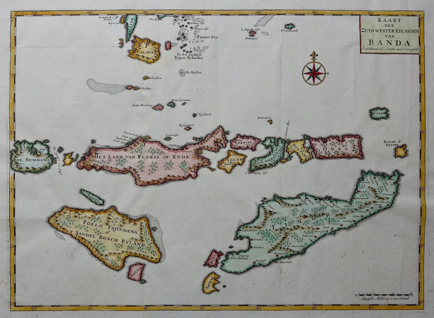 Indonesië zuidwestelijke Banda-eilanden Indonesia Banda Islands - F Valentijn - 1724