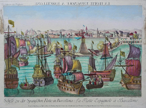 Spanje Barcelona Spain - F Leizelt - circa 1765