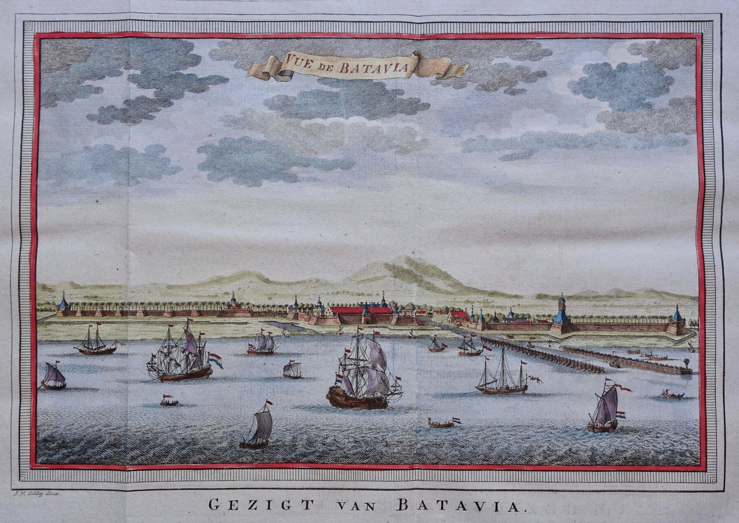 Indonesië Batavia Jakarta Indonesia - J van der Schley / P de Hondt - 1763