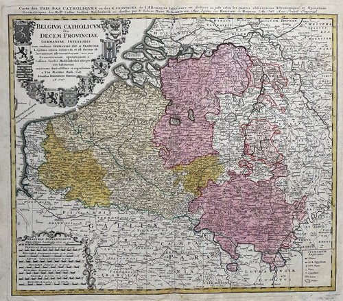 België Belgium Luxembourg - T Mayer / Homann Heirs - 1747