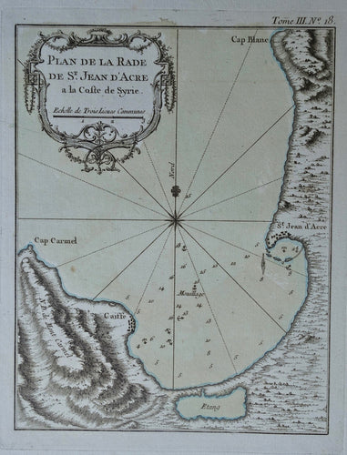 Israël Heilige Land Holy Land Haifa Akko (Acre) - JN Bellin - 1764