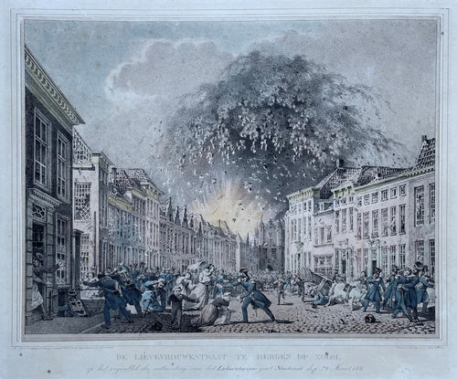 Bergen op Zoom Lievevrouwestraat - Michel Mourot Johannes Paulus Houtman - 1831