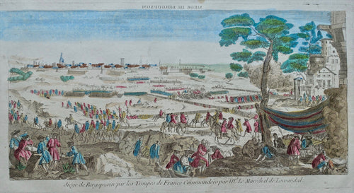 Bergen op Zoom tijdens beleg 1747 - J Chereau - circa 1750