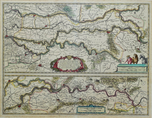 Gelderland Betuwe en Rijk van Nijmegen Rivierengebied - WJ en J Blaeu - 1642