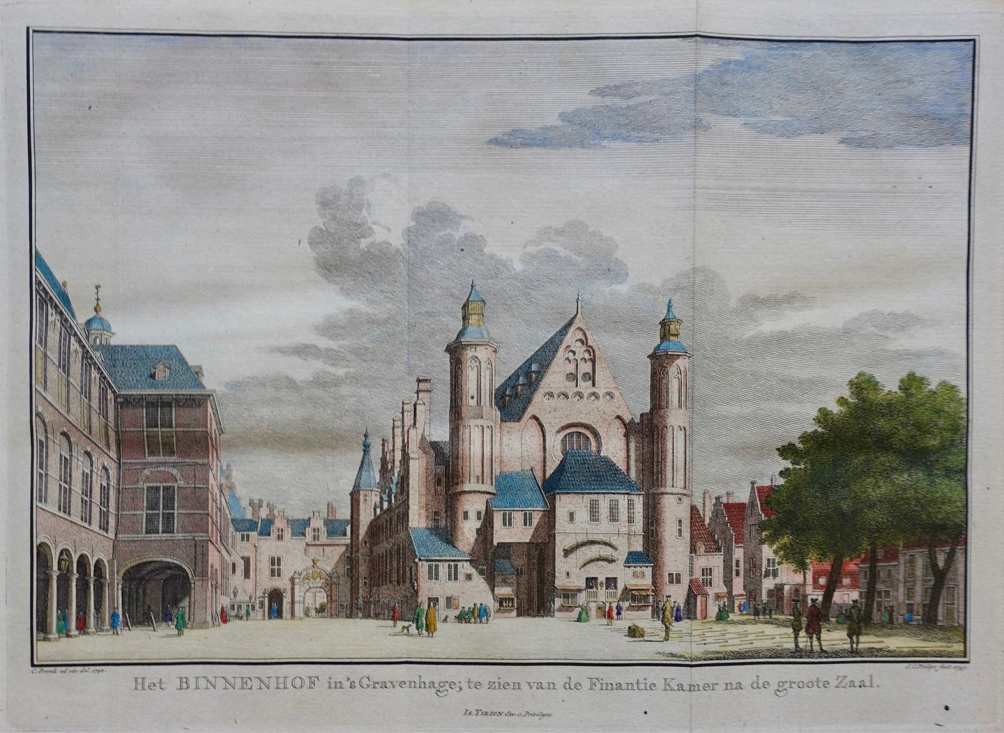 Den Haag Binnenhof - JC Philips / I Tirion - 1745