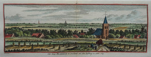 Blaricum Gezicht op het dorp - H Spilman - ca 1750