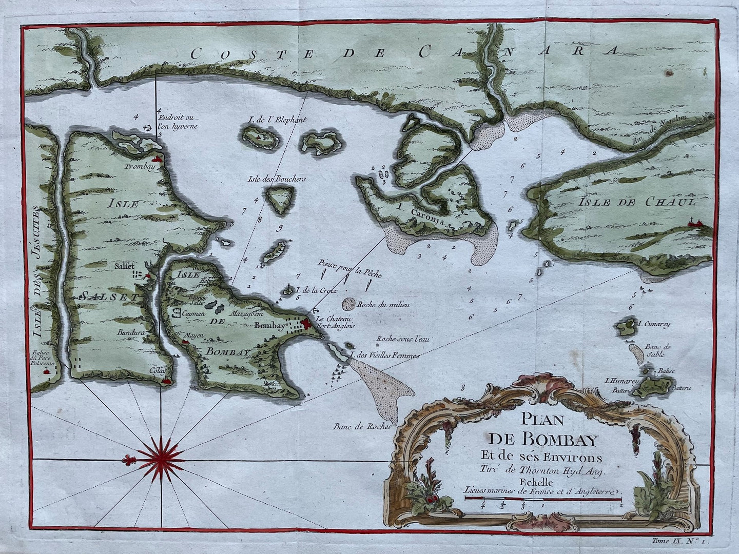 India Mumbai Bombay - JN Bellin - circa 1755