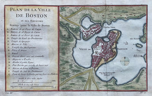 Verenigde Staten Boston United States - JN Bellin - circa 1755