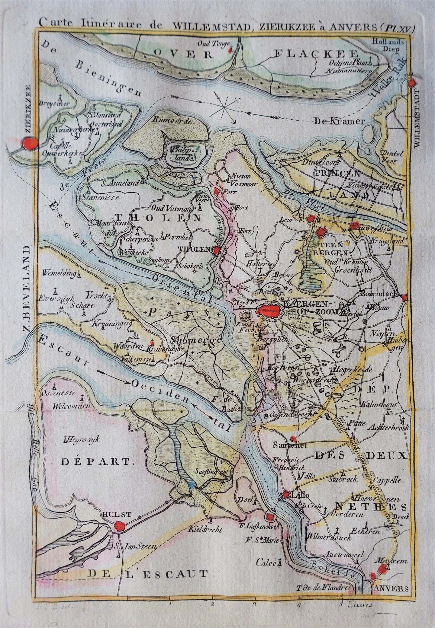 Brabant Bergen op Zoom en omgeving - LAC Hesse - 1807