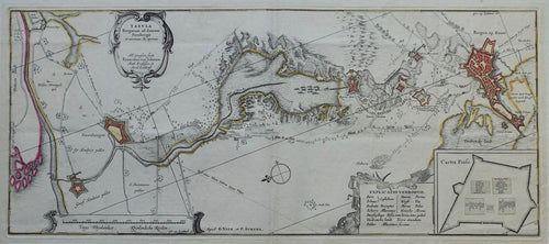 Brabant Bergen op Zoom Steenbergen 'Tabula Bergarum ad Zomam Stenbergae' - P Schenk en G Valck - ca. 1705