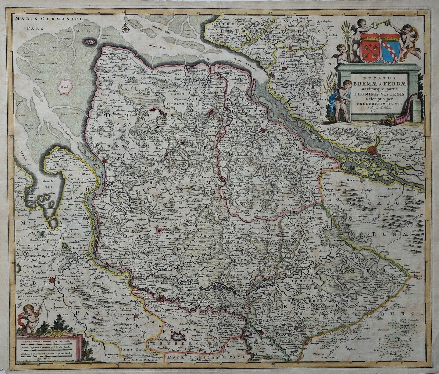 Duitsland Germany Bremen Hamburg - F de Wit - ca 1690