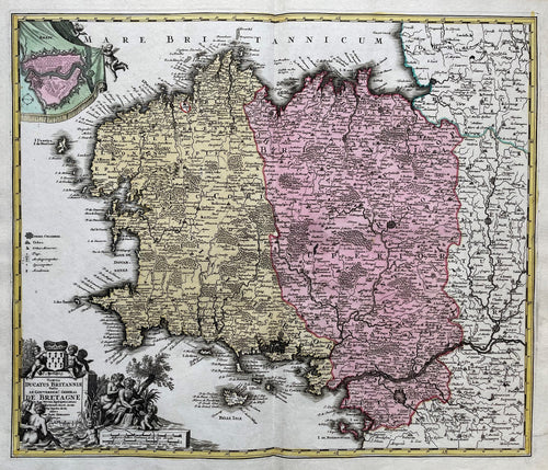 Frankrijk Bretagne France - JB Homann - circa 1720