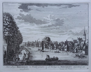 Breukelen Gezicht vanaf het water - D Stoopendaal - 1719