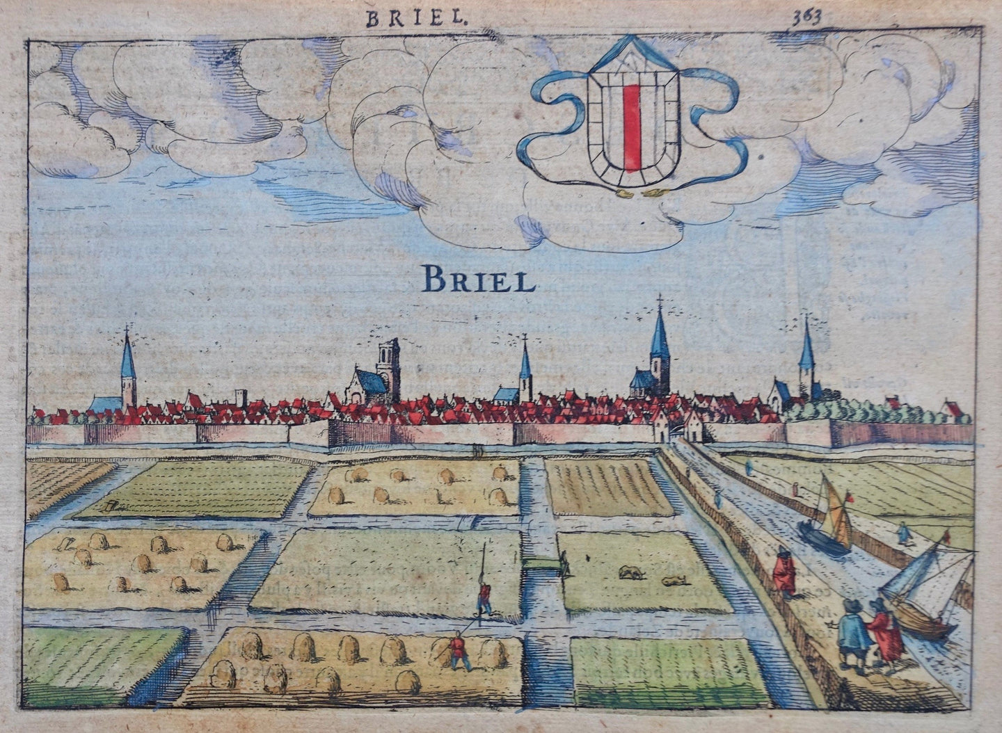Brielle Profielgezicht - J Jansz / L Guicciardini - 1613