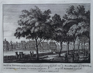 Den Haag 's Gravenhage Hofvijver Lange Vijverberg - P Schenk - ca 1695