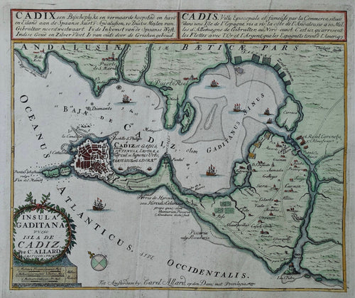 Spanje Cádiz - C Allard - circa 1702