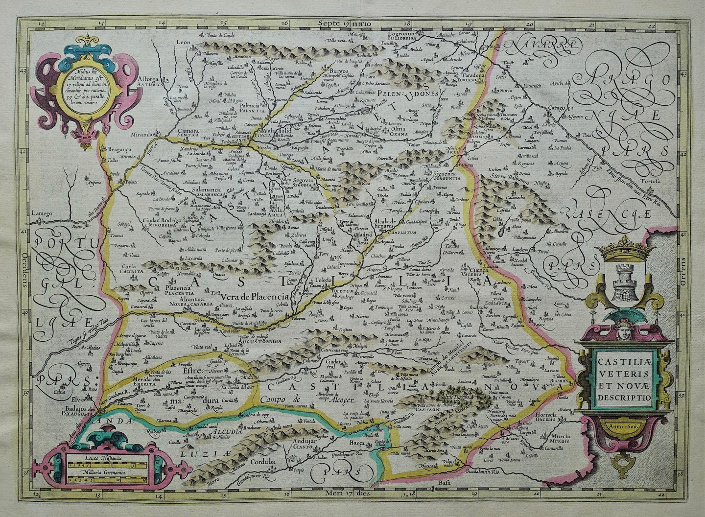 Spanje Castilië Spain Castile - J en H Hondius - 1633