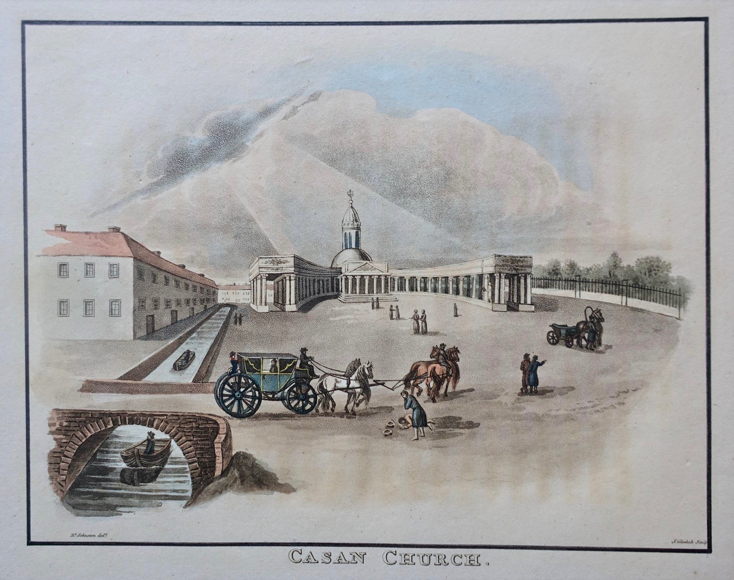 Rusland Russia St Petersburg Kazan Cathedral - JJ Stockdale - 1815