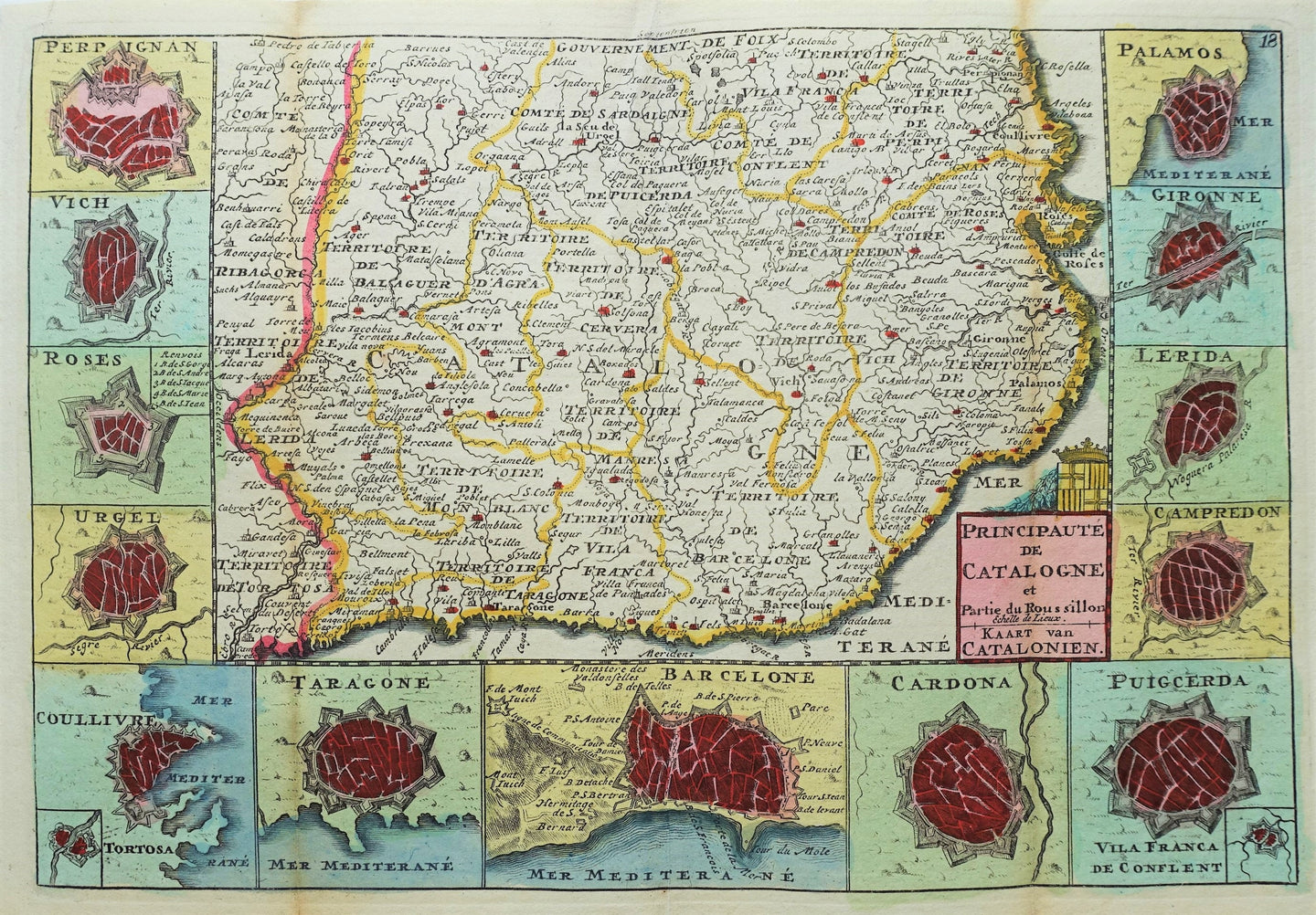 Spanje Catalonië Spain Catalonia - J de la Feuille - 1729