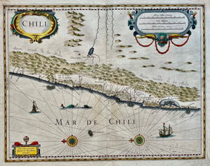Chili Chile - Henricus Hondius - 1630