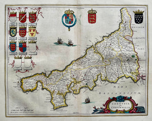 Engeland Cornwall England British Isles - J Blaeu - circa 1659