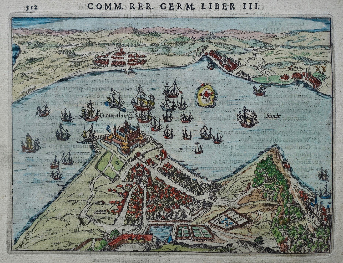 Denemarken Denmark Kronborg - P Bertius / J Janssonius - 1616
