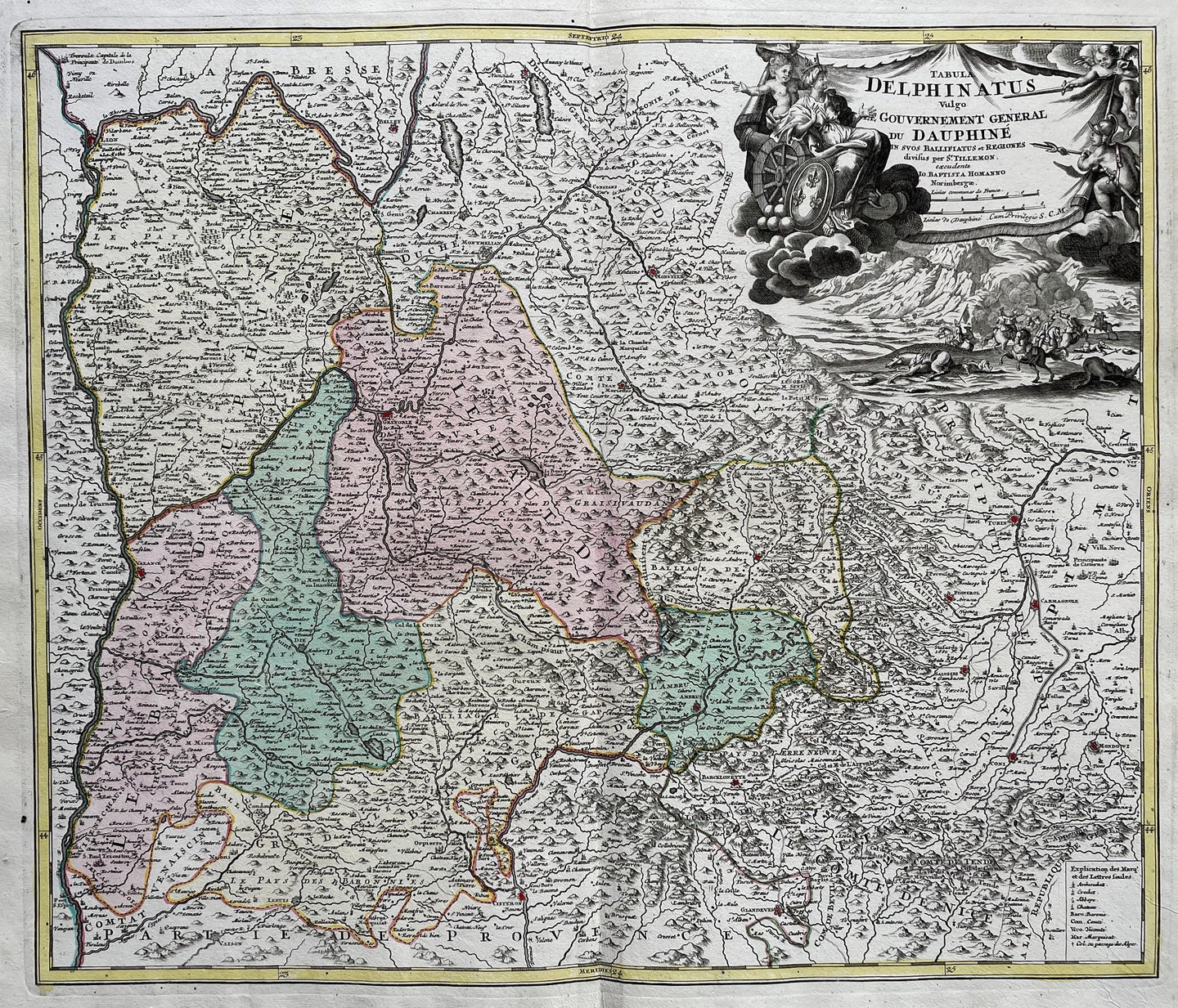 Frankrijk Dauphiné France - JB Homann - circa 1720