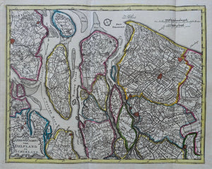 Delfland Schieland Zuid-Hollandse eilanden - H de Leth - 1740