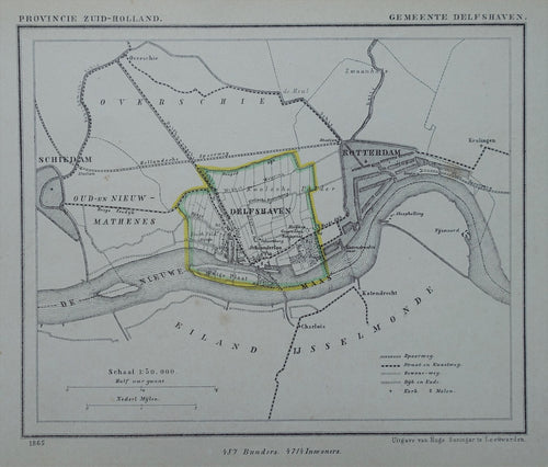 Delfshaven - Kuijper / Suringar - 1865